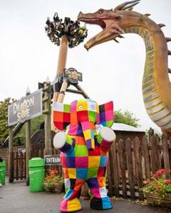 Pictures of Elmer the Patchwork Elephant at Gulliver's Land Milton Keynes